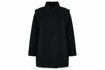 Preworn Womens Gold Parka Coat Size 14 Button