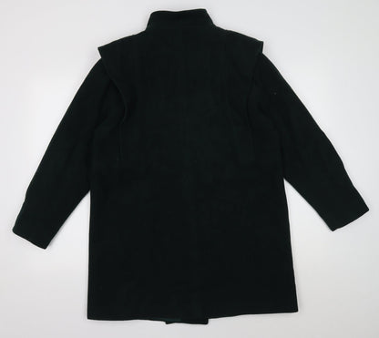 Preworn Womens Gold Parka Coat Size 14 Button