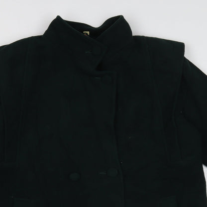 Preworn Womens Gold Parka Coat Size 14 Button
