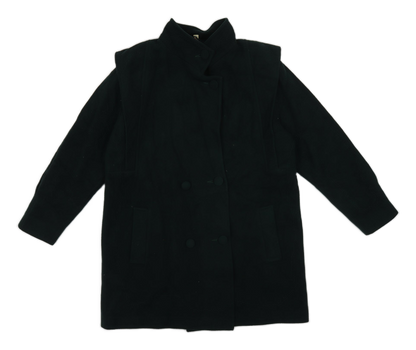 Preworn Womens Gold Parka Coat Size 14 Button