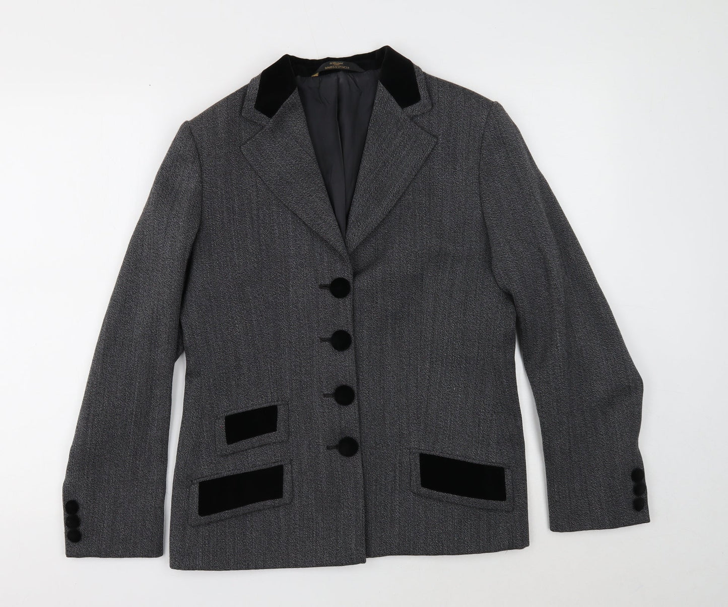 Womens UK Size 12 Marks and Spencer Grey Jacket
