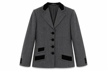 Marks & Spencer Womens Grey Jacket Size 12 Button
