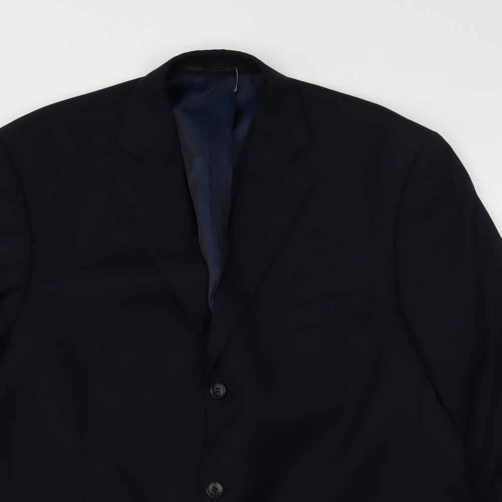 Mens UK Size 44 Preworn Regular Blue Suit Jacket