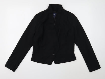 Gap Womens Black Jacket Size 6 Button