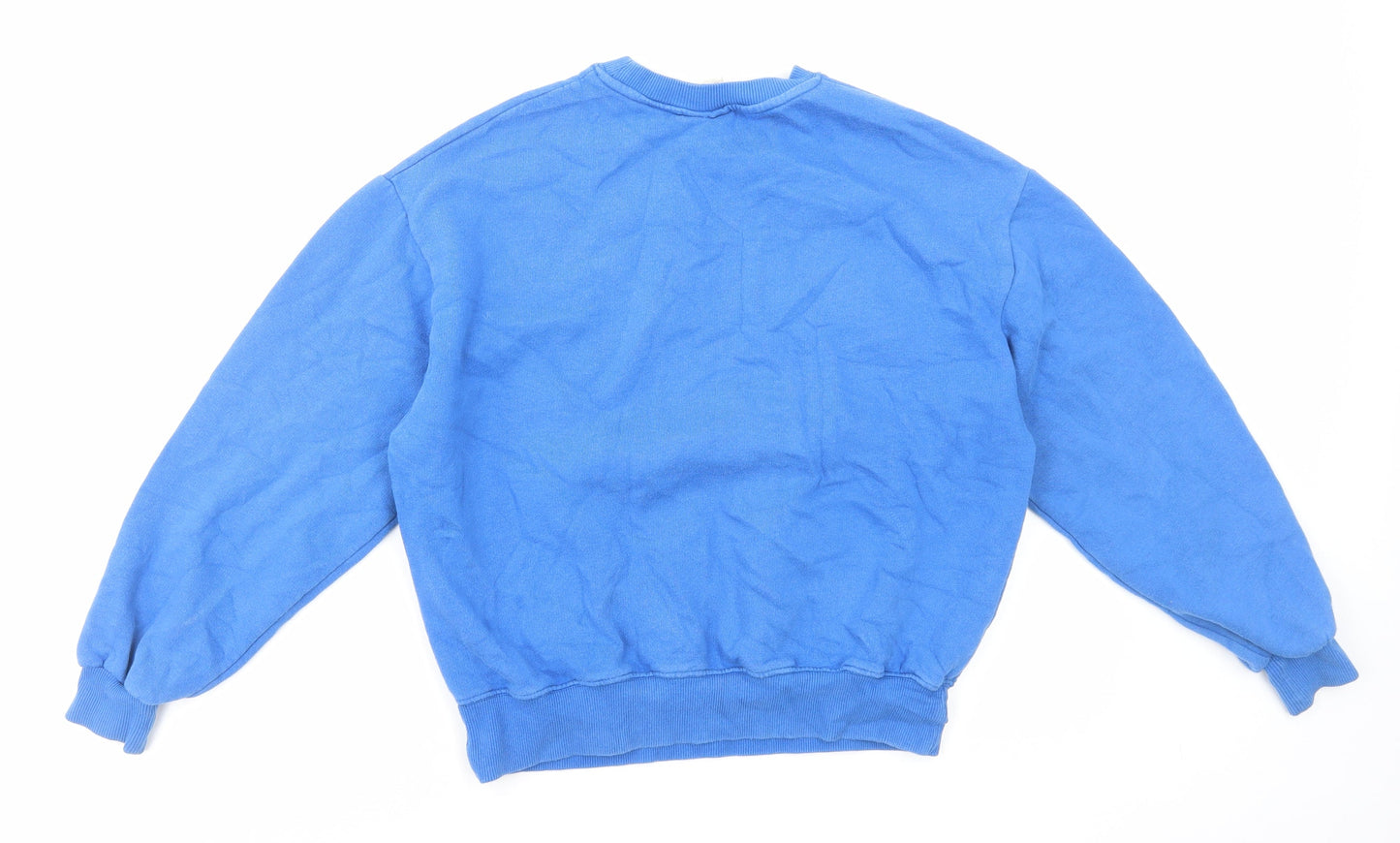 Womens UK Size XS Pull&Bear Blue Pullover Sweatshirt
