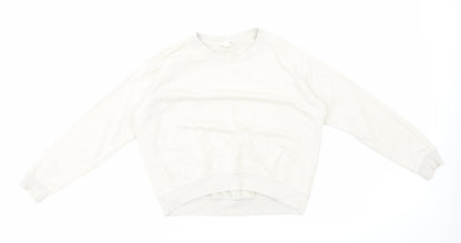 H&M Womens Grey Cotton Pullover Sweatshirt Size XS Pullover