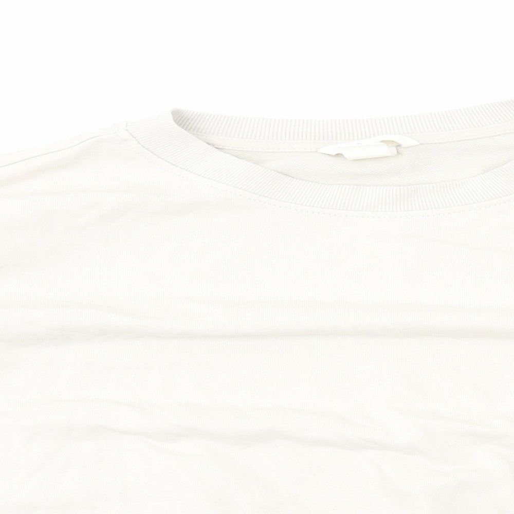 H&M Womens Grey Cotton Pullover Sweatshirt Size XS Pullover