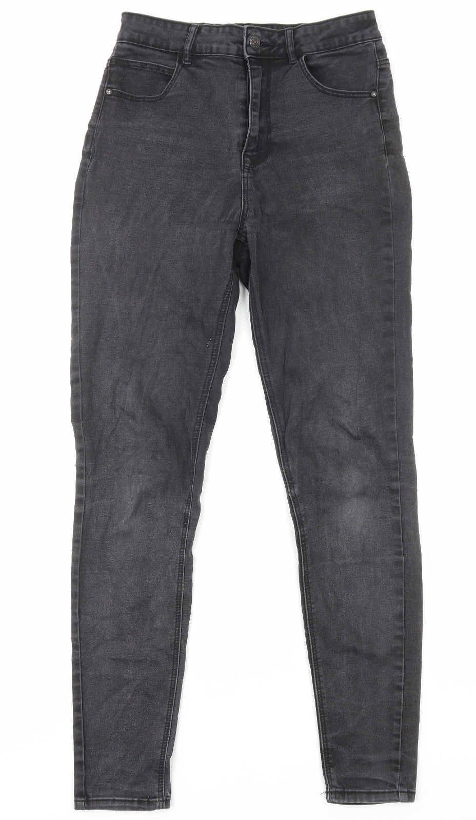 Womens UK Size 10 Pimkie Regular Fit Skinny Grey Jeans