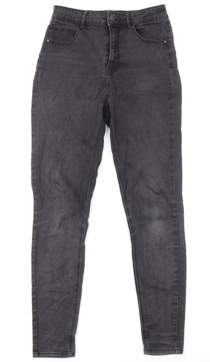 Womens UK Size 10 Pimkie Regular Fit Skinny Grey Jeans