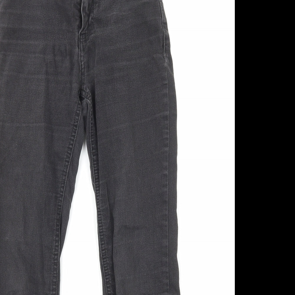 New Look Womens Black Cotton Skinny Jeans Size 6 Regular Zip