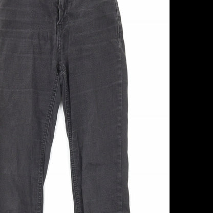 New Look Womens Black Cotton Skinny Jeans Size 6 Regular Zip
