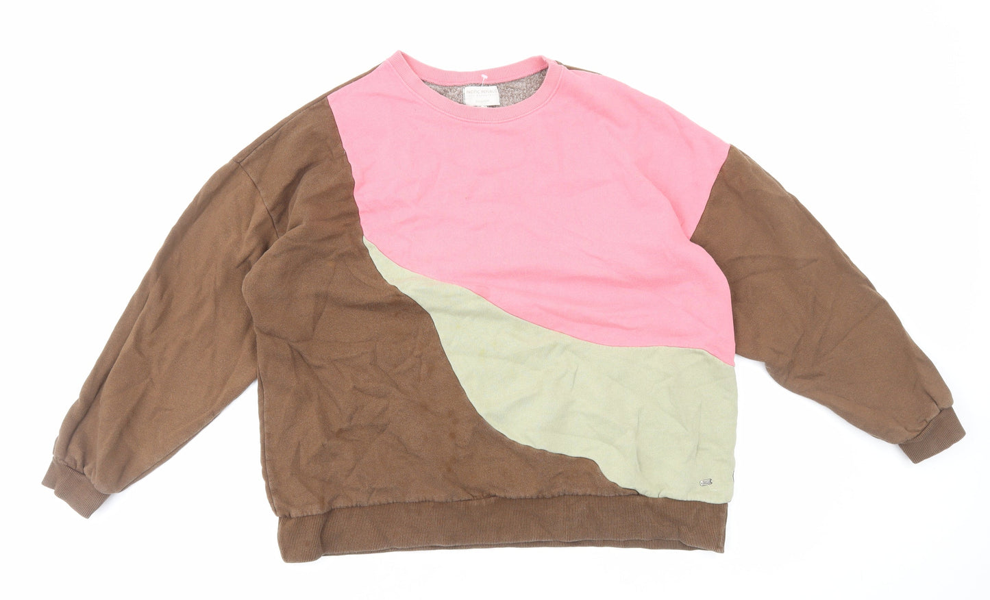 Womens UK Size L Pull&Bear Multicoloured Pullover Sweatshirt