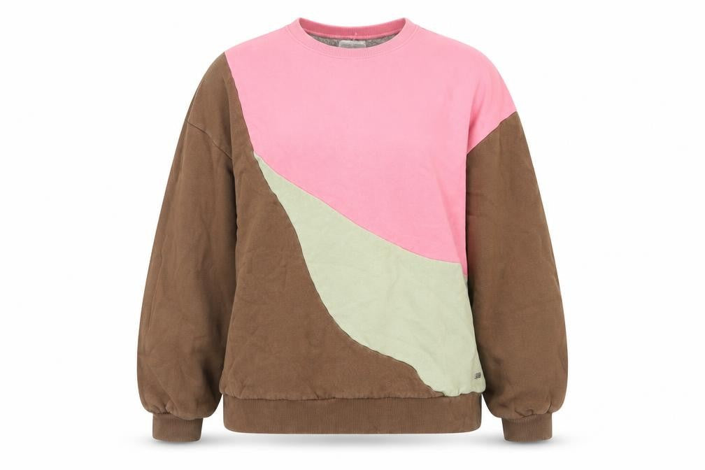 Womens UK Size L Pull&Bear Multicoloured Pullover Sweatshirt