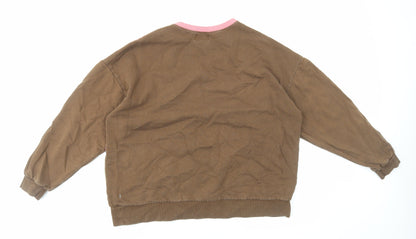 Womens UK Size L Pull&Bear Multicoloured Pullover Sweatshirt