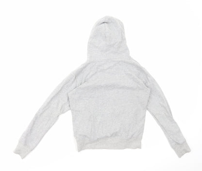 Disneyland Paris Girls Grey Cotton Pullover Hoodie Size 12 Years Pullover - Mickey Mouse