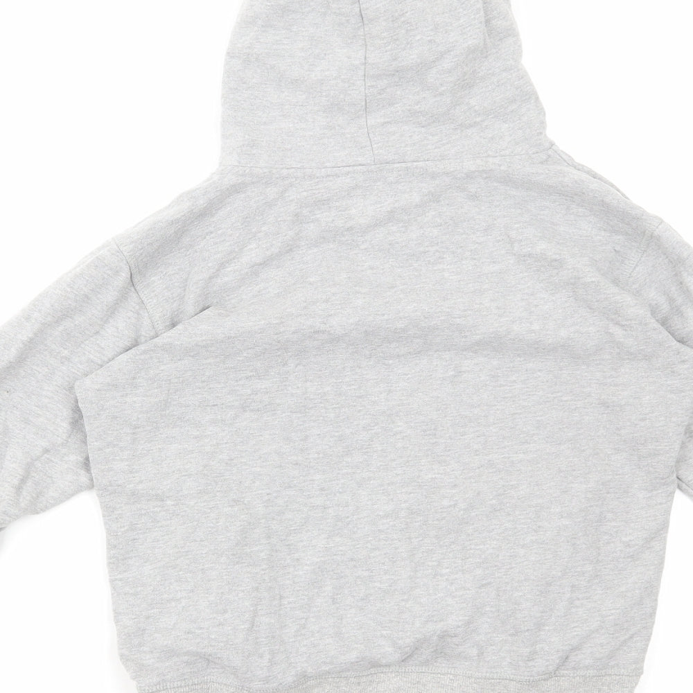 Disneyland Paris Girls Grey Cotton Pullover Hoodie Size 12 Years Pullover - Mickey Mouse
