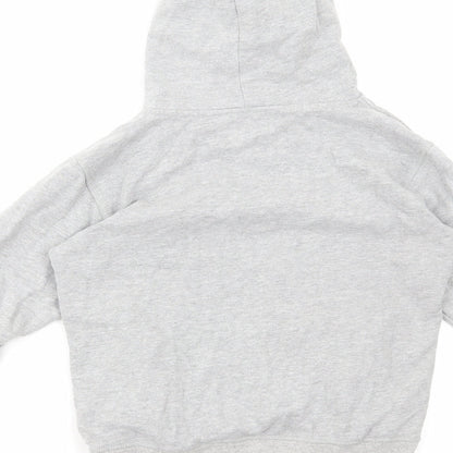 Disneyland Paris Girls Grey Cotton Pullover Hoodie Size 12 Years Pullover - Mickey Mouse