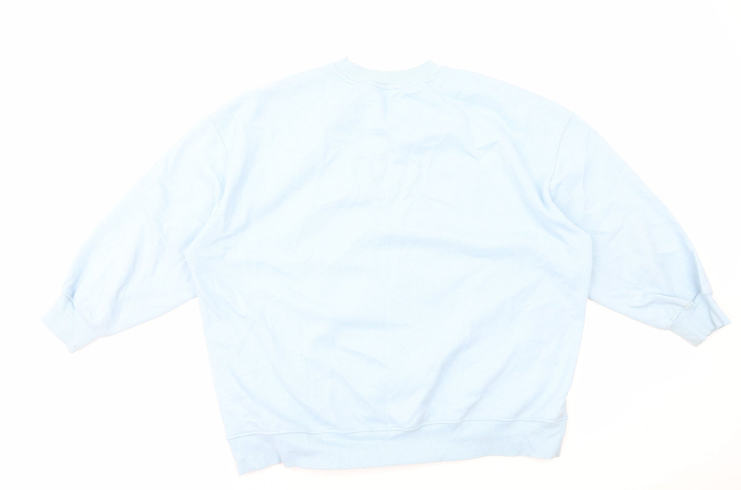 Primark Womens Blue Cotton Pullover Sweatshirt Size L Pullover - Happy Days