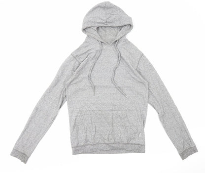 Bellfield Womens Grey Cotton Pullover Hoodie Size S Pullover