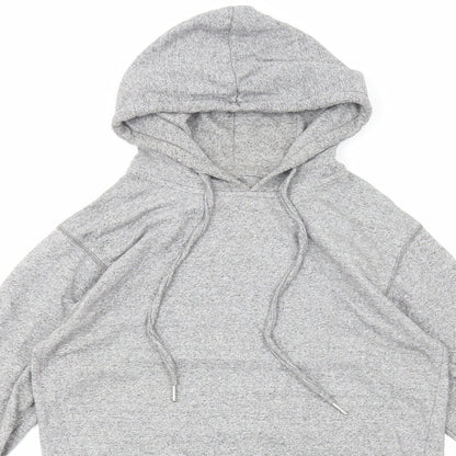 Bellfield Womens Grey Cotton Pullover Hoodie Size S Pullover