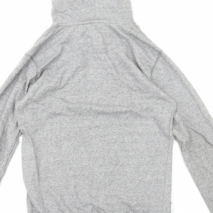 Bellfield Womens Grey Cotton Pullover Hoodie Size S Pullover