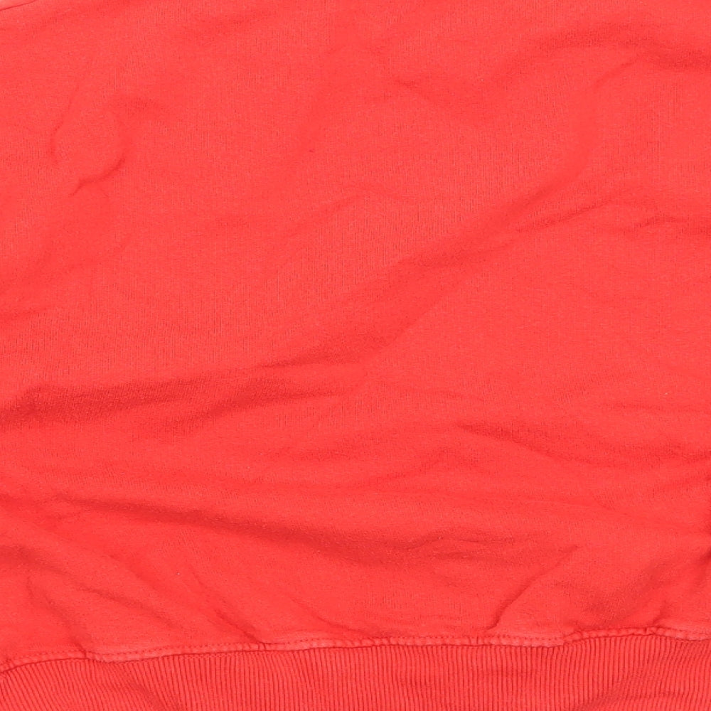 Womens UK Size S Pull&Bear Red Pullover Sweatshirt