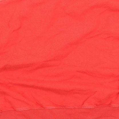 Womens UK Size S Pull&Bear Red Pullover Sweatshirt
