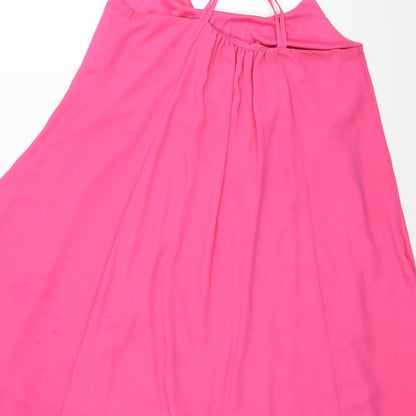 Red Herring Womens Pink Polyester Trapeze & Swing Size 10 Scoop Neck
