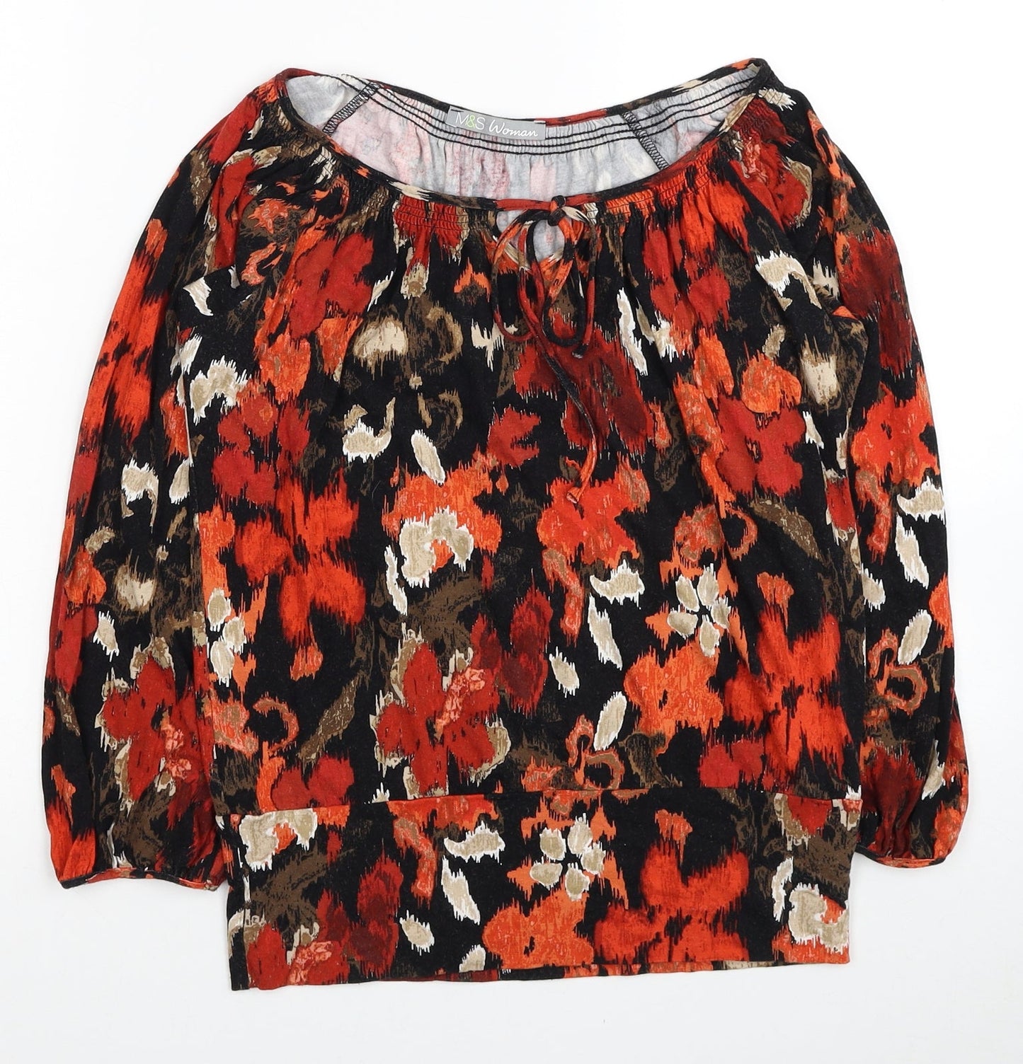 Womens UK Size 8 Marks and Spencer Red Basic Blouse