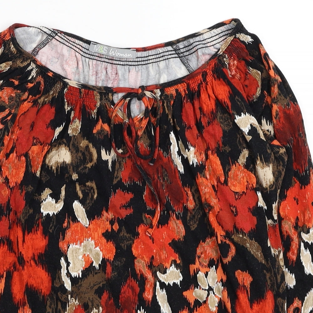 Womens UK Size 8 Marks and Spencer Red Basic Blouse
