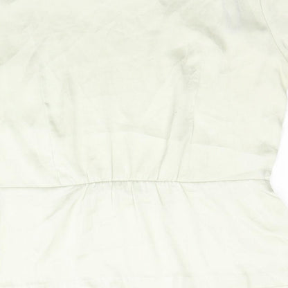 Womens UK Size 8 H&M Ivory Basic Blouse
