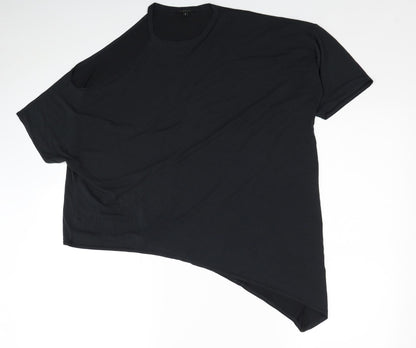 Womens UK Size 8 River Island Black Basic T-Shirt