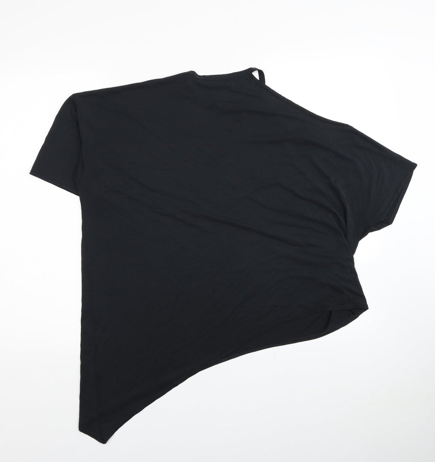 Womens UK Size 8 River Island Black Basic T-Shirt