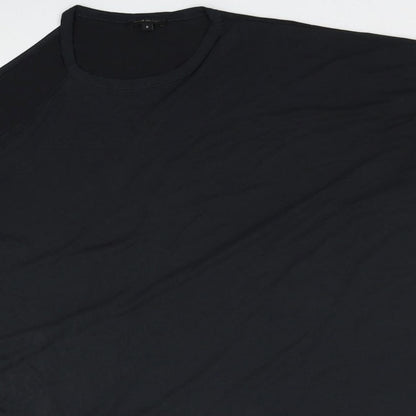 Womens UK Size 8 River Island Black Basic T-Shirt