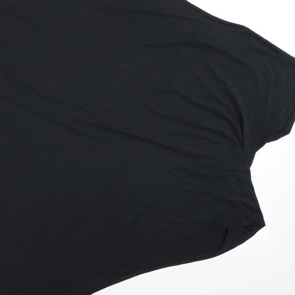 Womens UK Size 8 River Island Black Basic T-Shirt