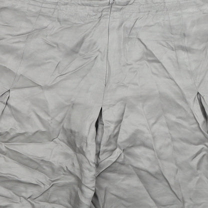 Untold Womens Green Viscose Flare Skirt Size 10 Zip