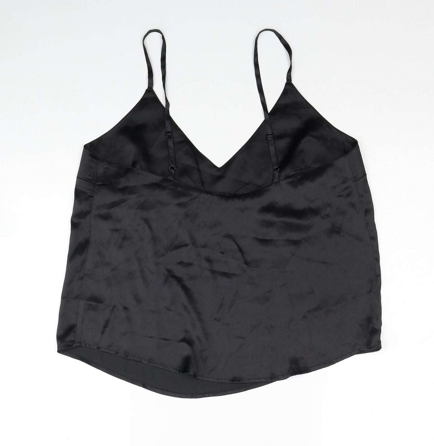 Womens UK Size 10 ASOS Black Basic Tank