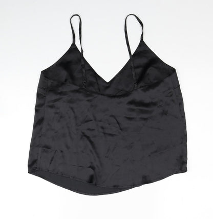 Womens UK Size 10 ASOS Black Basic Tank