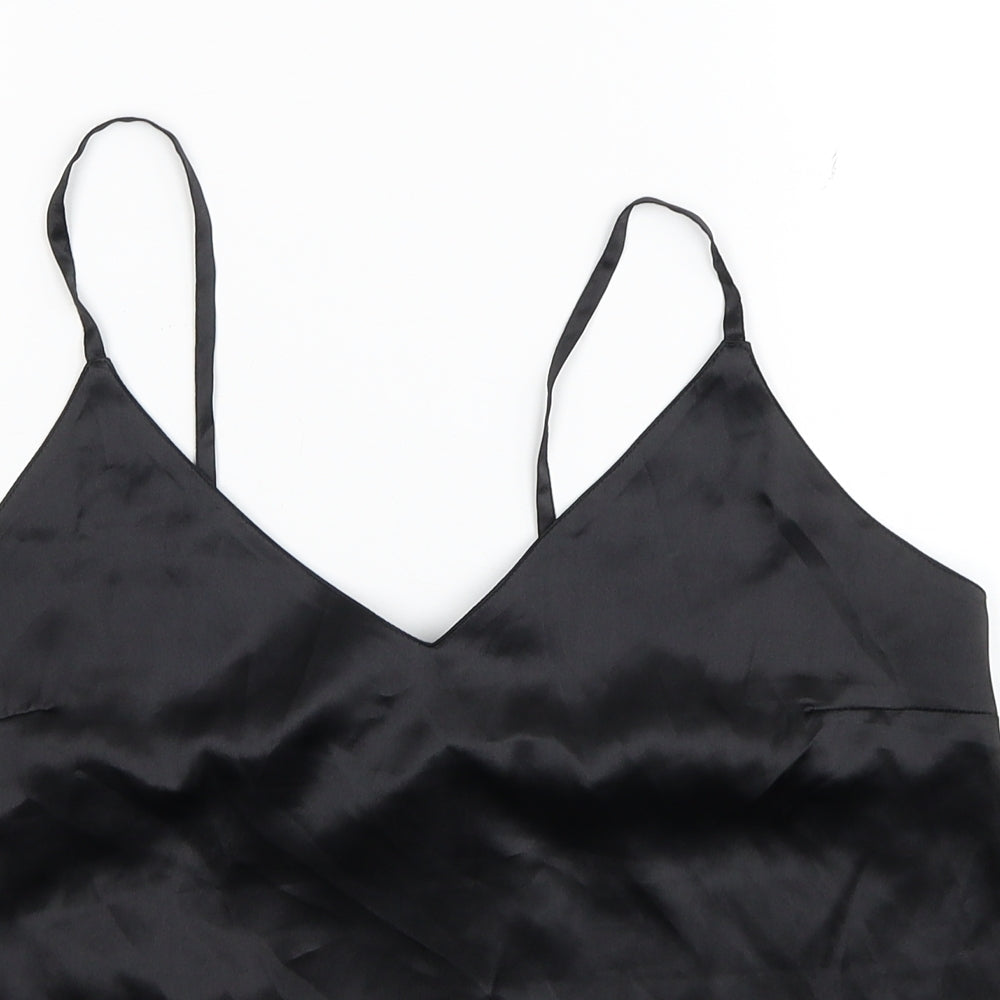 Womens UK Size 10 ASOS Black Basic Tank
