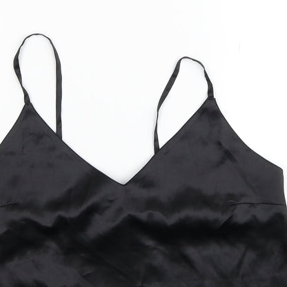 Womens UK Size 10 ASOS Black Basic Tank