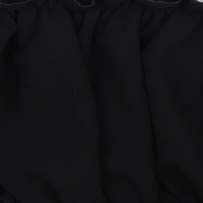 Womens UK Size 8 New Look Black Cropped Blouse