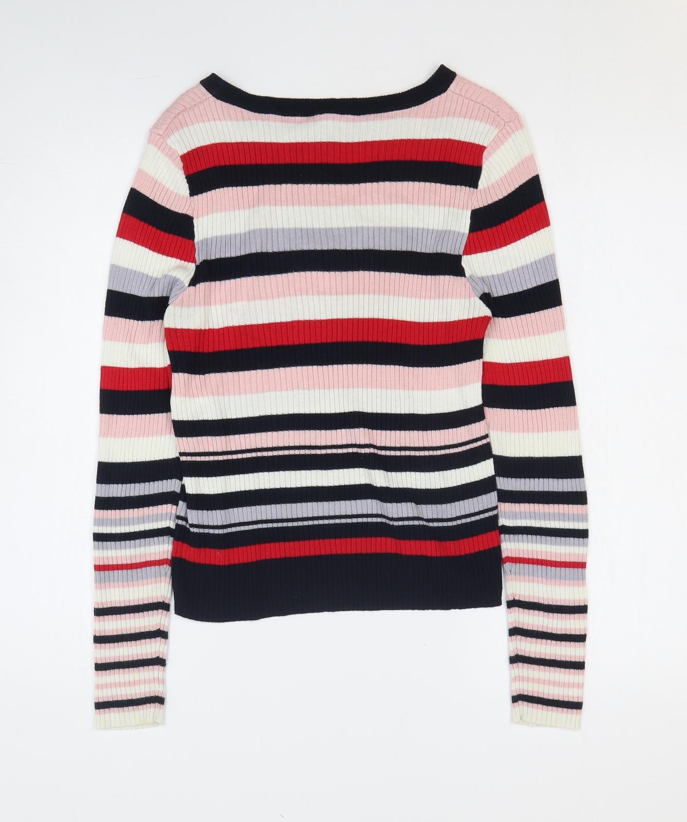 Womens UK Size L H&M Multicoloured Pullover Jumper