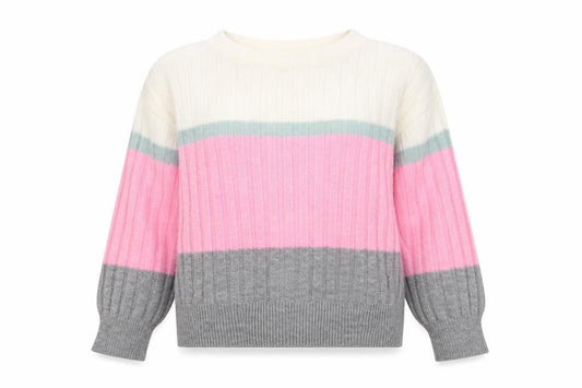 Womens UK Size S Papaya Multicoloured Pullover Jumper