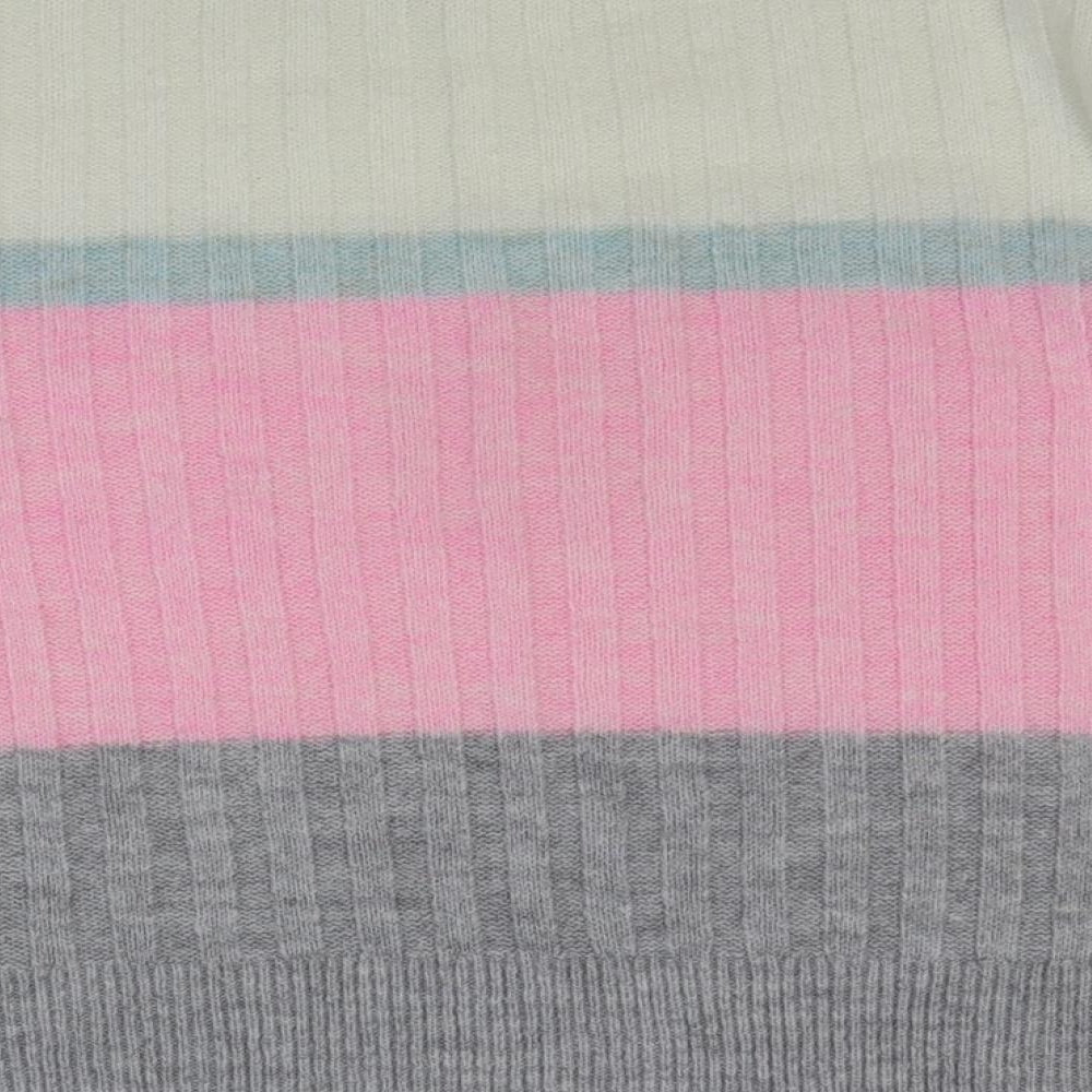 Womens UK Size S Papaya Multicoloured Pullover Jumper