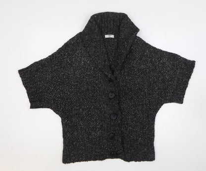 Womens UK Size M Happit Grey Cardigan Jumper