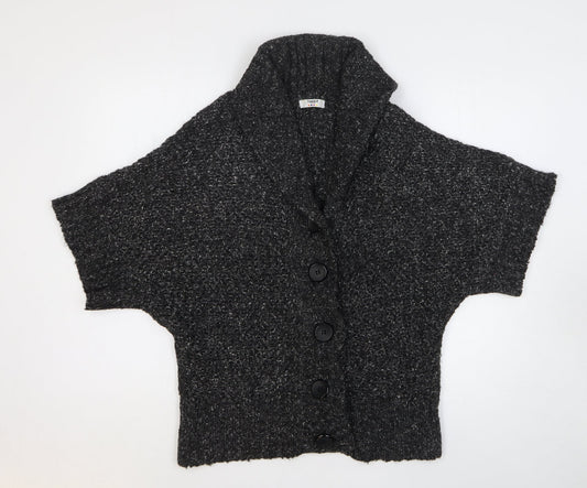 Womens UK Size M Happit Grey Cardigan Jumper