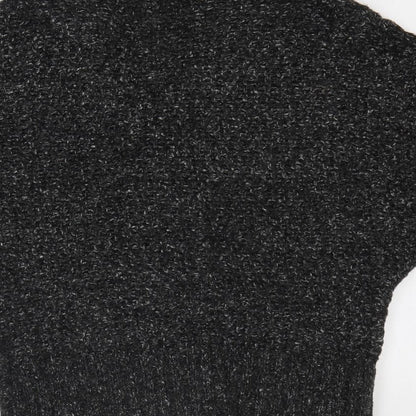 Womens UK Size M Happit Grey Cardigan Jumper