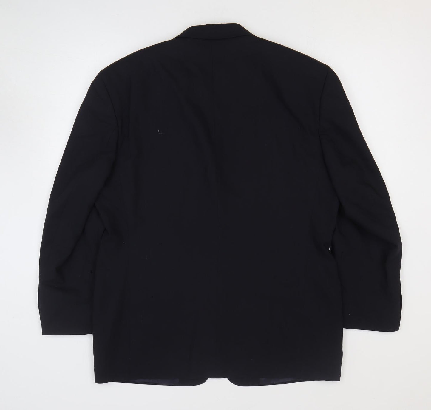Mens UK Size 44 Woolmark Regular Black Suit Jacket