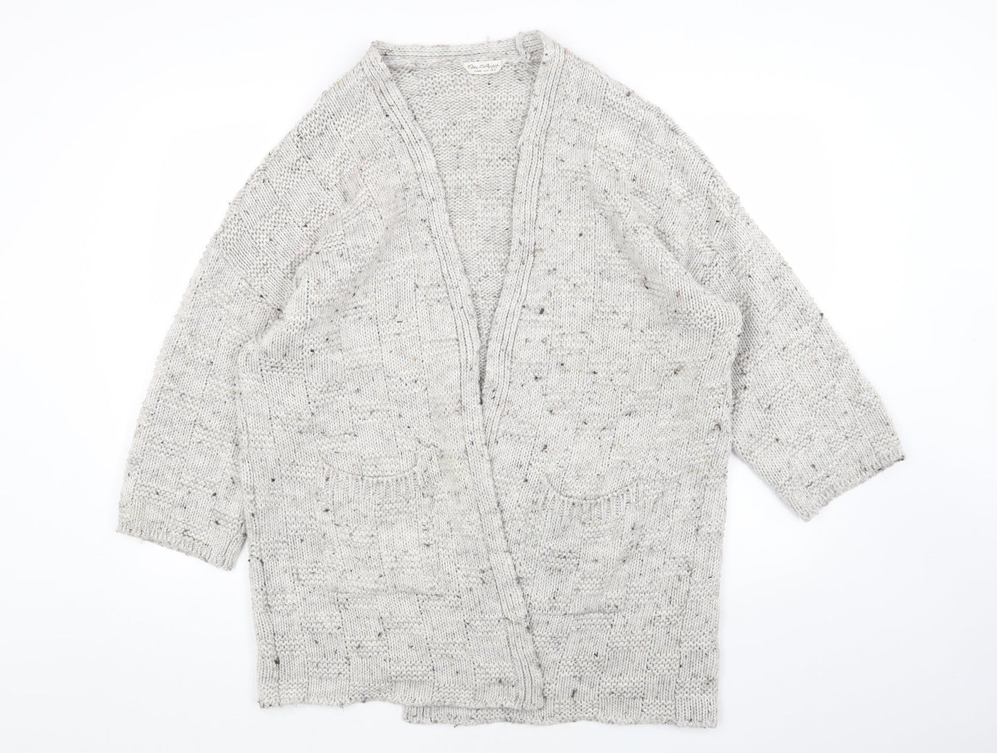 Womens UK Size 12 Miss Selfridge Grey Cardigan Jumper