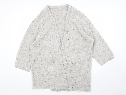 Womens UK Size 12 Miss Selfridge Grey Cardigan Jumper